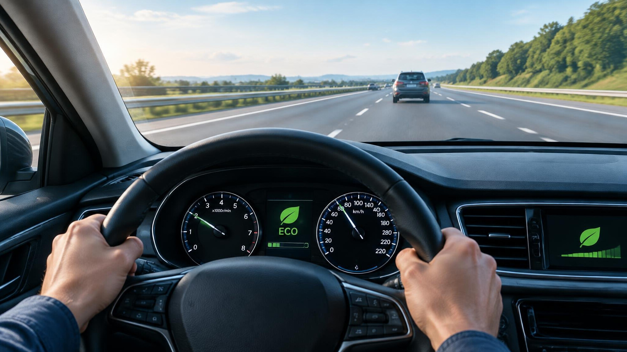 driver on highway